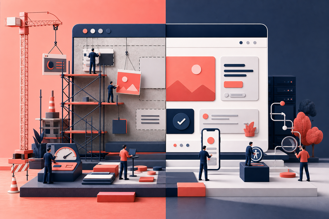 قائمة إعادة تصميم الموقع المتجاوب وإطلاقه